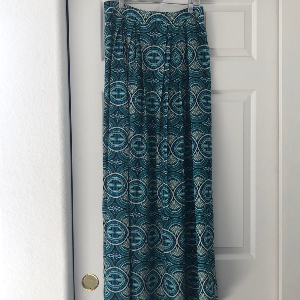 Pleated Maxi Skirt